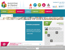 Tablet Screenshot of diocese-chartres.com